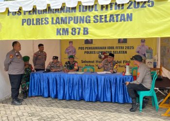 Kapolres Lampung Selatan Tinjau 16 Pos Pam untuk Kelancaran Mudik 2025