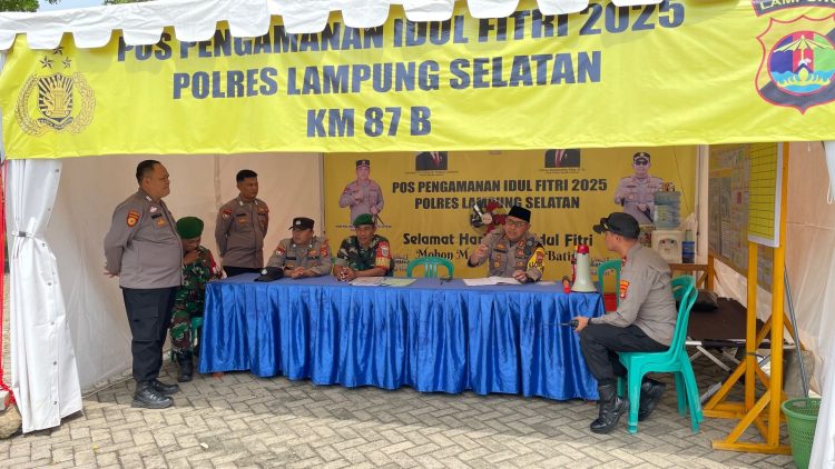 Kapolres Lampung Selatan Tinjau 16 Pos Pam untuk Kelancaran Mudik 2025