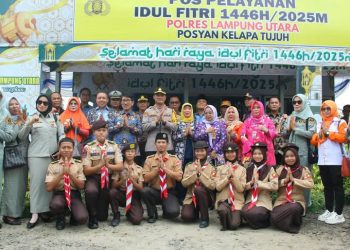 Bupati Lampung Utara Bersama Forkopimda Tinjau Pos Pelayanan Mudik, Pastikan Keamanan dan Kenyamanan Pemudik