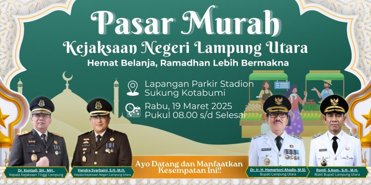 Pasar Murah Kejari Lampung Utara: Belanja Hemat Jelang Ramadhan, Tekan Inflasi Daerah