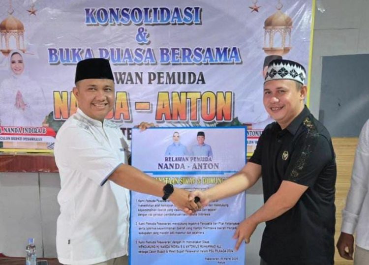 Relawan Pemuda Nanda-Anton Gelar Konsolidasi dan Buka Bersama dengan Calon Wakil Bupati Antonius Muhammad Ali