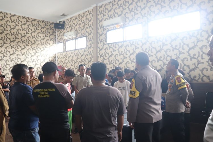 Polres Lampung Selatan Gelar Pembinaan Remaja dan Orang Tua untuk Cegah Tawuran