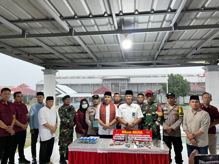Lapas Narkotika Kelas IIA Bandar Lampung Gelar Razia Blok Hunian, Pastikan Keamanan Selama Ramadan