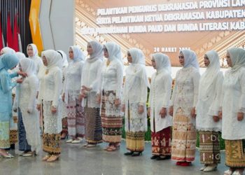 Rahayu Sri Astutik Resmi Jabat Ketua Dekranasda, Bunda PAUD, dan Bunda Literasi Pringsewu