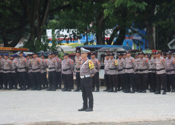 Polres Lampung Selatan Gelar Apel Gelar Pasukan, Siap Amankan Mudik dan Libur Lebaran 2025