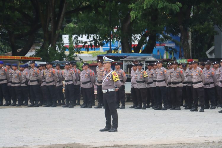 Polres Lampung Selatan Gelar Apel Gelar Pasukan, Siap Amankan Mudik dan Libur Lebaran 2025