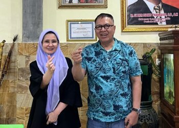 Nanda Indira Silaturahmi ke Alzier Dianis Thabranie, Minta Restu dan Nasihat untuk Maju di Pilkada Pesawaran