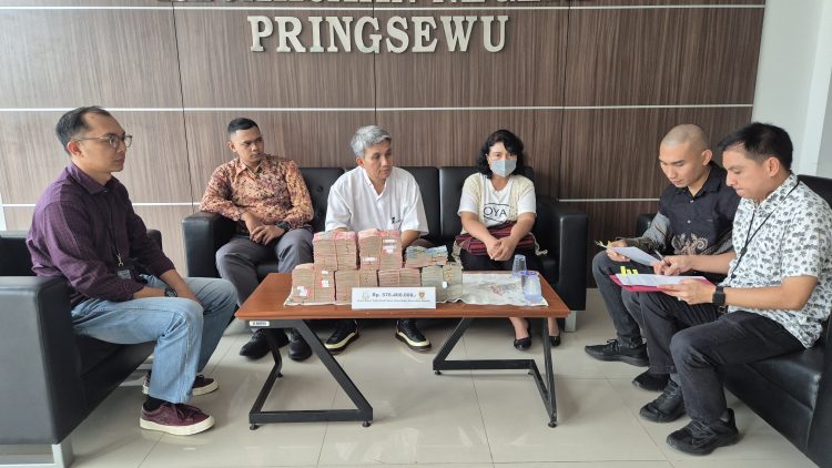 Uang Negara dari Kasus Korupsi BPHTB Pringsewu Dikembalikan Sepenuhnya