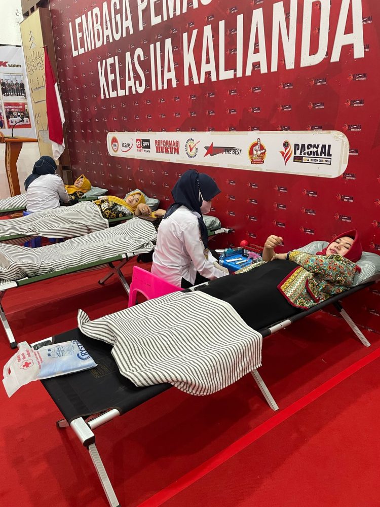 HBP ke-61, Lapas Kalianda Warnai Peringatan dengan Aksi Donor Darah dan Bansos