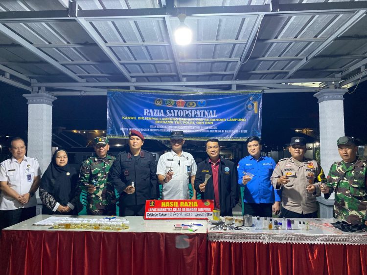Lapas Narkotika Bandar Lampung Gelar Razia Gabungan, Tegaskan Komitmen Berantas Halinar