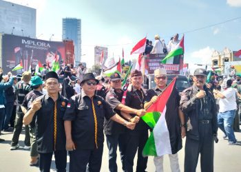 Gelombang Solidaritas di Tugu Adipura: Anak Adat Lampung Suarakan Dukungan Total untuk Palestina