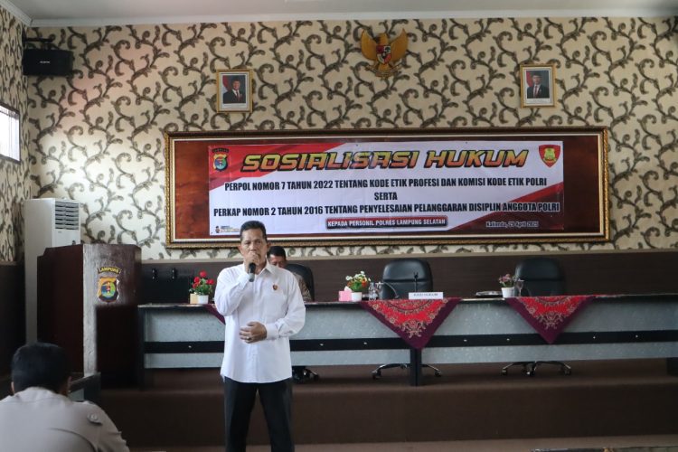 Polres Lampung Selatan Lakukan Sosialisasi Hukum untuk Wujudkan Profesionalisme Polri”