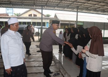 Pererat Silaturahmi dan Jaga Kamtibmas, Polres Lampung Selatan Temui Tokoh Ponpes Darul Ma’arif