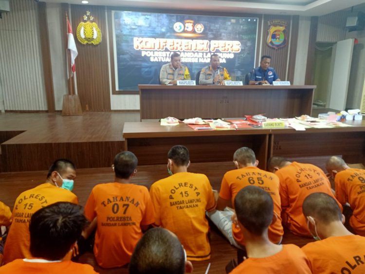Polresta Bandar Lampung Tangkap 28 Pelaku Narkoba dalam Sebulan