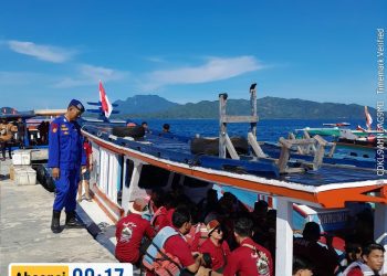 Sat Polairud Polres Pesawaran Sambangi Dermaga Ketapang, Gaungkan Keselamatan Laut dan Cegah Praktik Ilegal