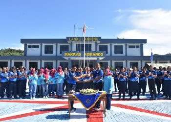 Peringati HUT ke-60, Lanal Lampung Gelar Tasyakuran Sederhana Penuh Kebersamaan