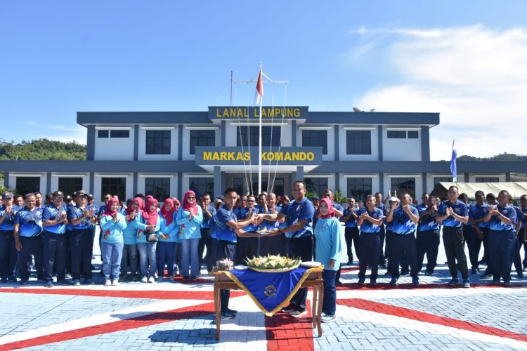 Peringati HUT ke-60, Lanal Lampung Gelar Tasyakuran Sederhana Penuh Kebersamaan