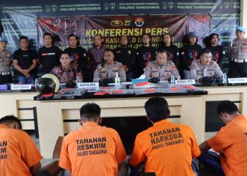 Polres Tanggamus Ungkap Kasus Senpi Ilegal hingga Pengeroyokan dalam Operasi Pekat Krakatau 2025