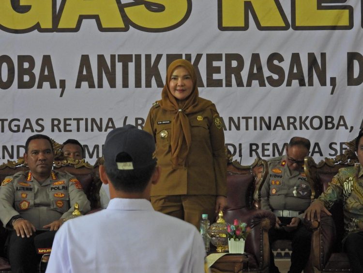 Walikota Bandar Lampung Resmikan Pendidikan Satgas Remaja Anti RETINA