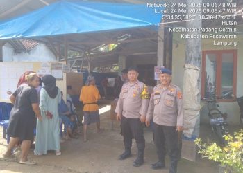 Polres Pesawaran Siaga Penuh Kawal PSU: Pastikan Keamanan dan Netralitas di Setiap TPS
