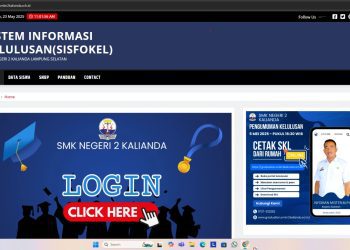 SMKN 2 Kalianda Inovasi Digitalisasi Layanan Pendidikan, Umumkan Kelulusan Siswa Melalui Portal Online