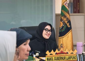 Wagub Jihan Nurlela Terima Kunjungan Silaturahmi Pengurus Jam’iyyah Perempuan Pengurus Pesantren dan Mubalighoh Lampung, Bahas Pengelolaan Sampah dan Pendidikan Lingkungan