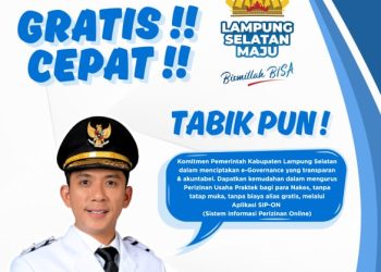 Dukung Program 100 Hari Bupati Egi, DPMPTSP Lamsel Luncurkan Aplikasi SIP-Online untuk Perizinan Nakes