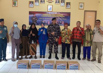 Jelang HUT ke-60, Lanal Lampung Tebar Kepedulian Lewat Baksos di Desa Binaan