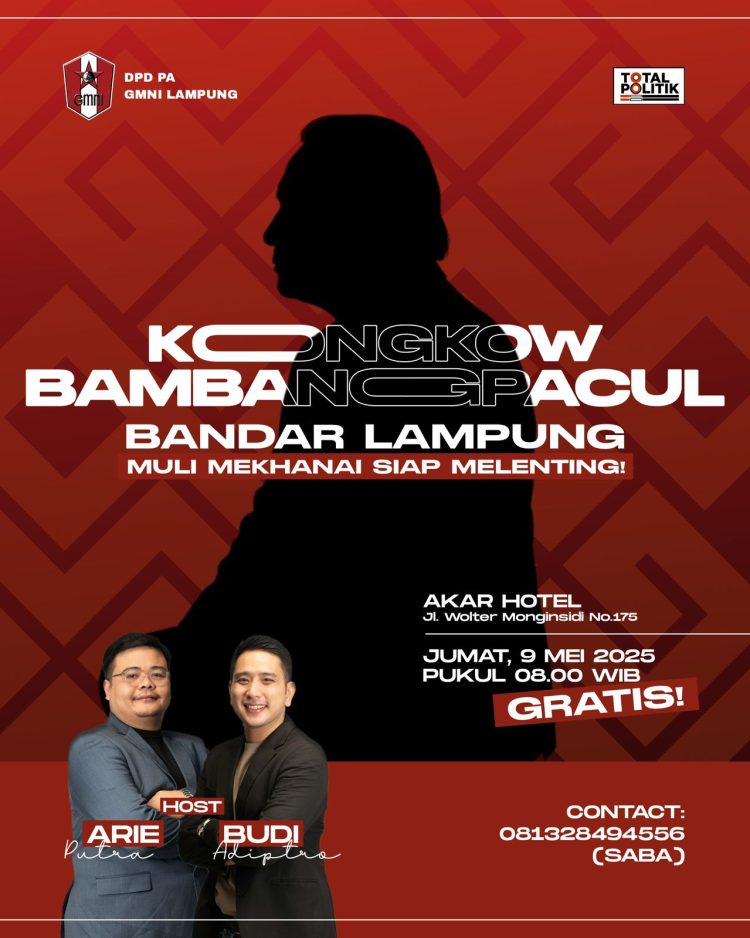 Bambang Pacul Kunjungi Lampung, Dorong Semangat Politik Pemuda Bersama GMNI