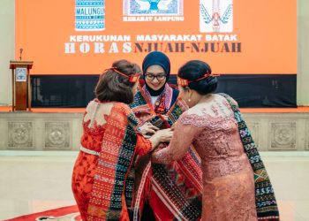 Wakil Gubernur Lampung, Jihan Nurlela, Hadiri Pelantikan Pengurus Kerukunan Masyarakat Batak Lampung Periode 2025–2030