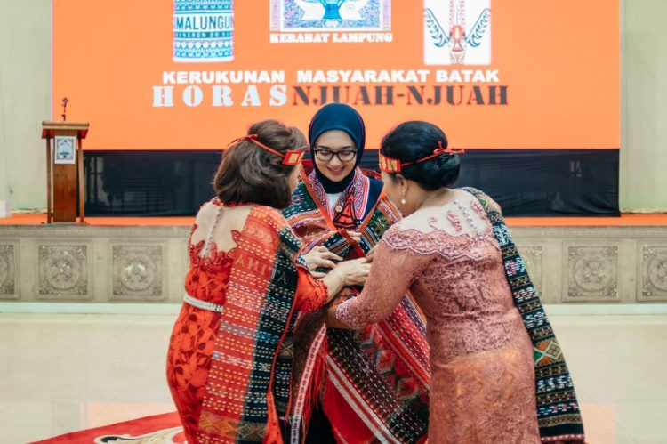 Wakil Gubernur Lampung, Jihan Nurlela, Hadiri Pelantikan Pengurus Kerukunan Masyarakat Batak Lampung Periode 2025–2030