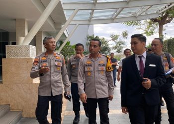 Kapolres Pesawaran Dampingi Dirpamobvit Polda Lampung Laksanakan Risk Assessment Objek Vital Hotel Emersia Jelang PSU 2025