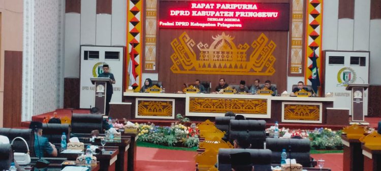 Paripurna DPRD Pringsewu Bahas Pembentukan Pekon Sukamanah dan Kresnomulyo Barat