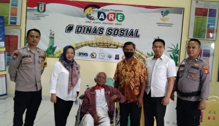 Pria Asal Lampung Tengah Ditemukan Linglung, Diterima Dinas Sosial Pringsewu