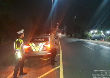 Patroli Malam Polsek Tegineneng Intensifkan Pengawasan di Jalur Rawan Kejahatan