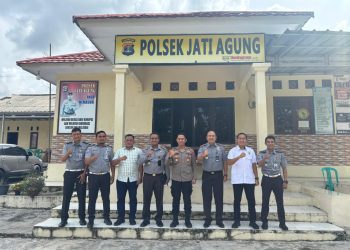 Perkuat Tembok Sinergi, Lapas Narkotika Bandar Lampung Jalin Koordinasi Strategis dengan Polsek Jati Agung