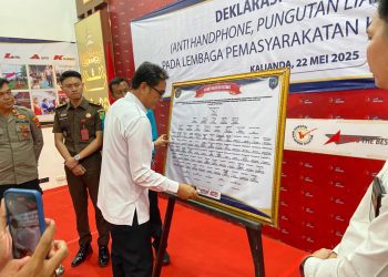 Lapas Kalianda Deklarasi Anti Halinar, Perkuat Sinergi Bersih dari Handphone Ilegal, Pungli, dan Narkoba