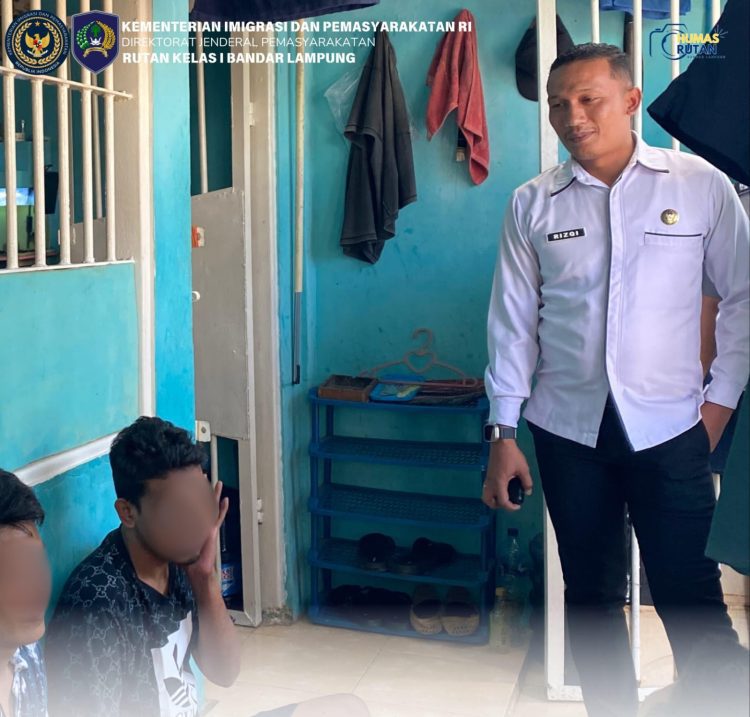 Cegah Narkoba dan Pungli, Tim Pengamanan Rutan Kelas I Bandar Lampung Gelar Sidak Kamar Hunian