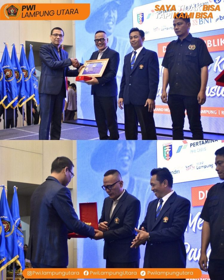 PWI Lampung Utara Sabet Penghargaan PWI Terbaik se-Lampung, Torehkan Prestasi sebagai Organisasi Terinovatif dan Kolaboratif