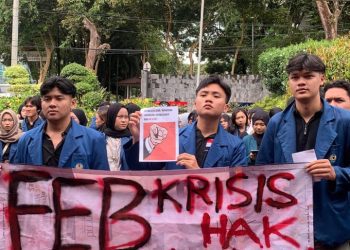 Dekan FEB Unila Diduga Bungkam Kasus Kekerasan Ormawa, Mahasiswa Gelar Aksi Protes