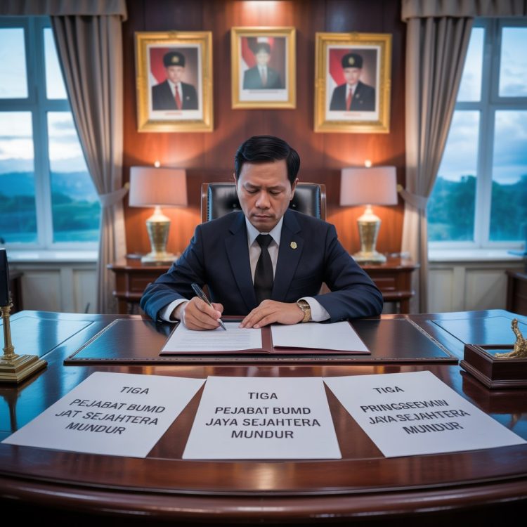 Tiga Pejabat BUMD PT Pringsewu Jaya Sejahtera Mengundurkan Diri, Bupati Riyanto Pamungkas Lantik Plt Baru