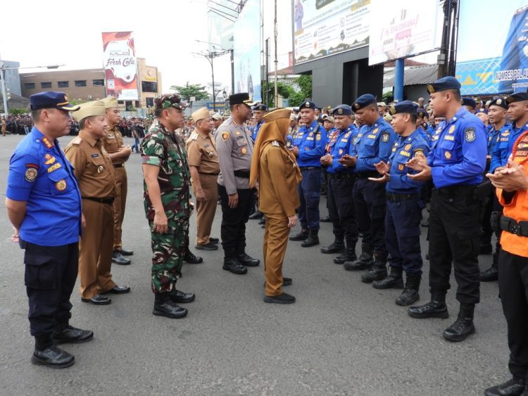 Pemkot dan Forkopimda Gelar Apel Siaga Satgas Idulfitri 1446 H: Ribuan Personel Disiagakan Jaga Kota
