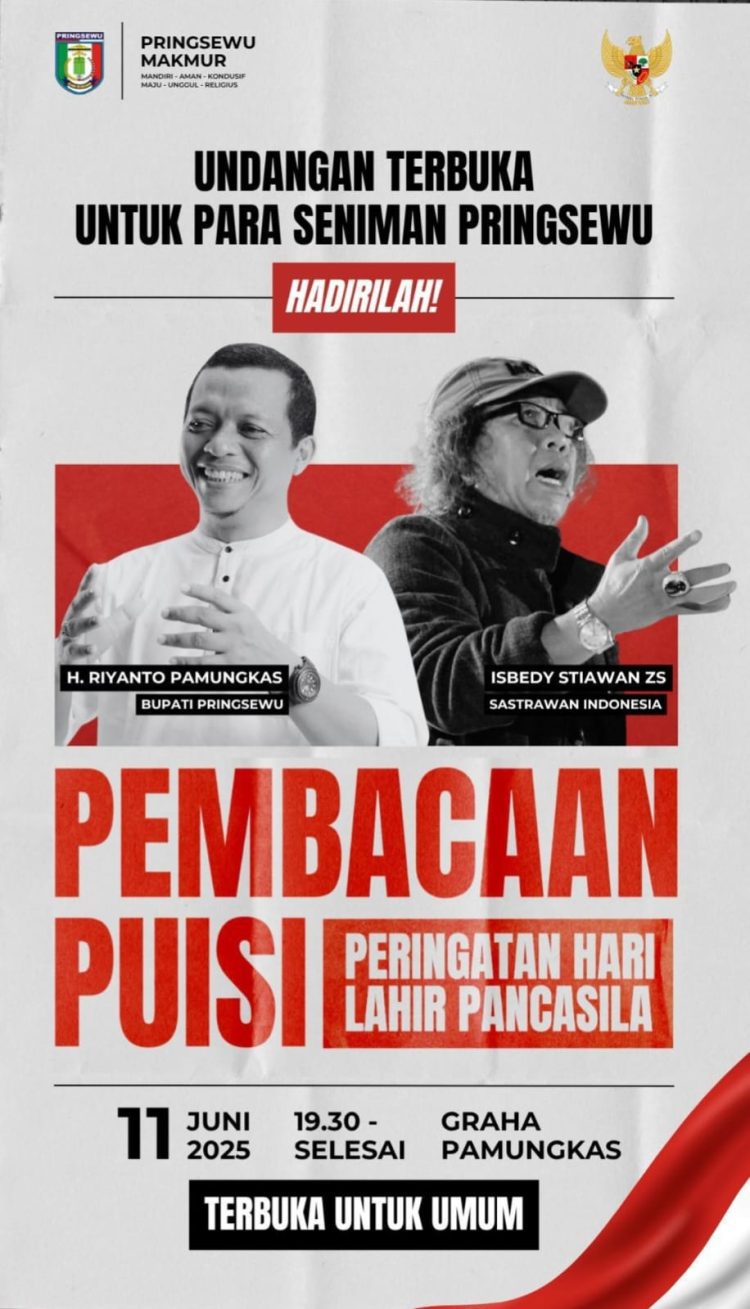 Bupati Pringsewu dan Paus Sastra Lampung Akan “Duel Puisi” di Graha Pamungkas