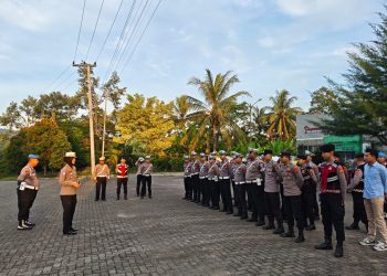 Polres Pesawaran Tingkatkan Keamanan Pagi, Polisi Siaga di Titik Rawan Lalu Lintas