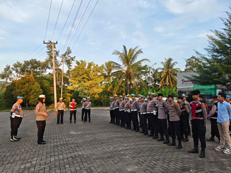 Polres Pesawaran Tingkatkan Keamanan Pagi, Polisi Siaga di Titik Rawan Lalu Lintas