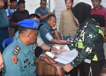 Lanal Lampung Gelar Pemeriksaan Kesehatan Rutin, Pastikan Prajurit Siap Jalankan Tugas Negara