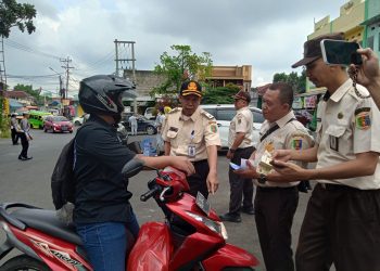 Tertib Pajak, Samsat Rajabasa Gelar Razia Gabungan di Dua Titik Strategis Bandar Lampung