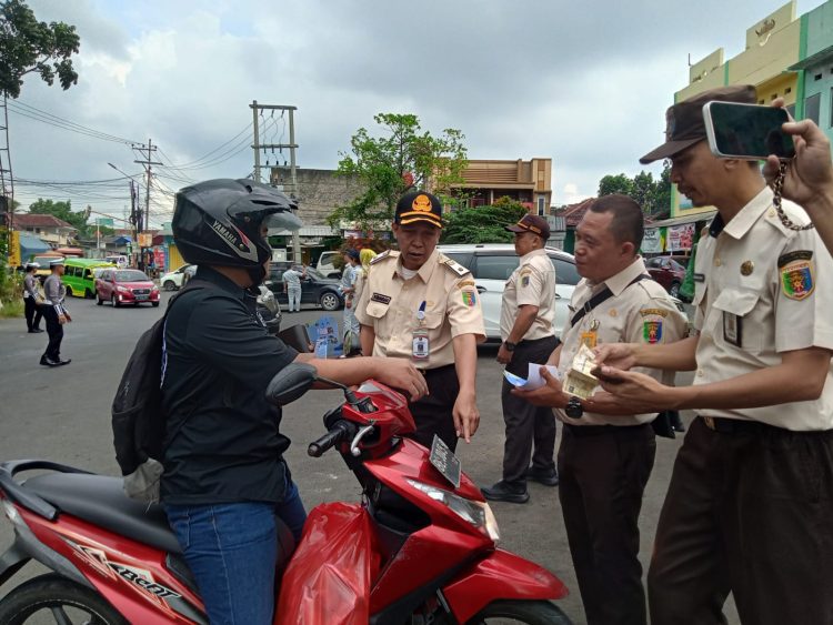 Tertib Pajak, Samsat Rajabasa Gelar Razia Gabungan di Dua Titik Strategis Bandar Lampung