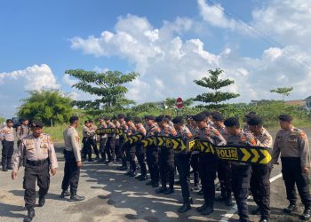 Simulasi Dalmas Terpadu II: Polres Pesawaran dan Empat Polres Bersinergi Amankan Kamtibmas Lampung