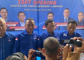 Tepati Janji, Edi Irawan Persembahkan Kantor Permanen untuk DPD Demokrat Lampung